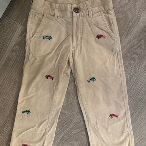 Beaufort Bonnet Critter Prep School Pants 3T - red and green trucks, EUC